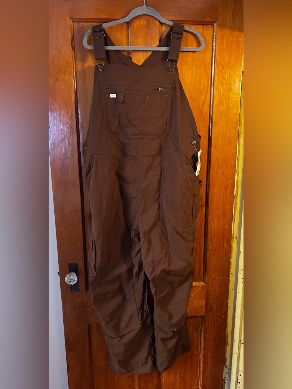Duluth Trading Heirloom Gardening Bib Overalls Women’s XXL x 29 Brown NWT